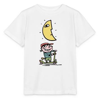 Charly und der Mond - Stanley/Stella Kinder T-Shirt MINI CREATOR  - Weiß - Vorne - Maike (125cm)