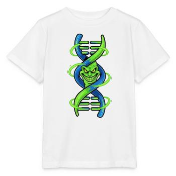 Dämonische DNA-Doppelhelix - Stanley/Stella Kinder T-Shirt MINI CREATOR  - Weiß - Vorne - Maike (125cm)
