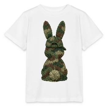Bunny from Behind Cap Camouflage Cap Camouflage - Stanley/Stella MINI CREATOR Kids’ T-Shirt - white - Front - Maike (125cm)