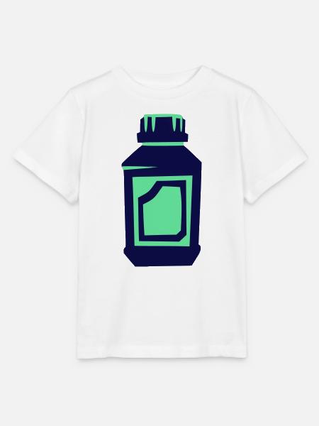 Dünger Flasche Pflanzenschutz - Stanley/Stella Kinder T-Shirt MINI CREATOR  - Weiß