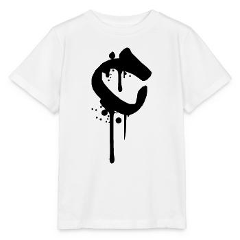 C graffiti gouttes aspersion de sang Farbklex - T-shirt bio MINI CREATOR Stanley/Stella Enfant - blanc - Devant - Maike (125cm)