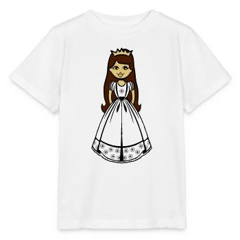 Prinzessin Mädchen Kind - Stanley/Stella Kinder T-Shirt MINI CREATOR  - Weiß - Vorne - Maike (125cm)