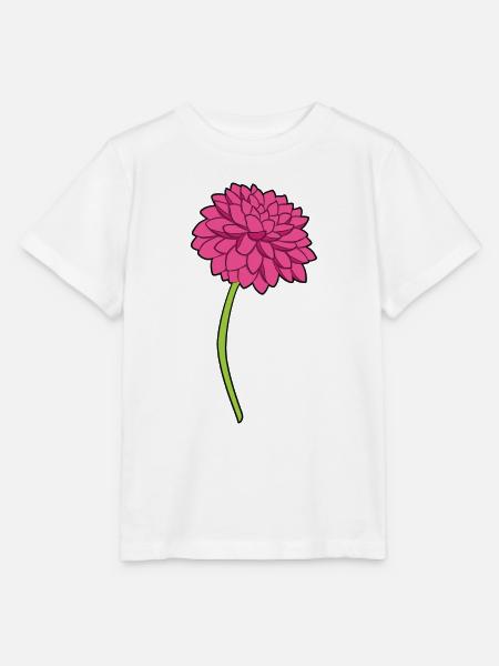 Dahlien - Stanley/Stella Kinder T-Shirt MINI CREATOR - Weiß