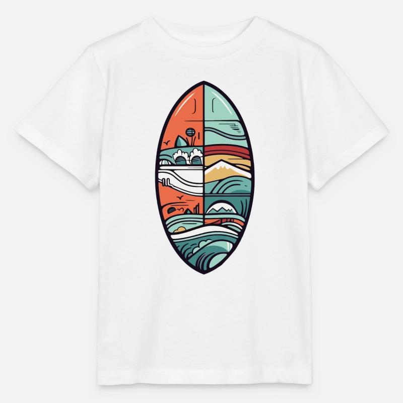 Planche de surf - T-shirt bio MINI CREATOR Stanley/Stella Enfant - blanc