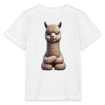 Alpaga sinistre 1 - T-shirt bio MINI CREATOR Stanley/Stella Enfant - blanc - Devant - Maike (125cm)