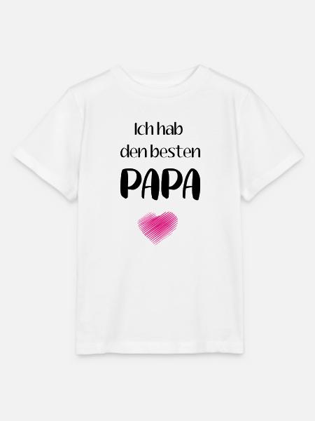 Ich hab den besten Papa - Stanley/Stella Kinder T-Shirt MINI CREATOR  - Weiß