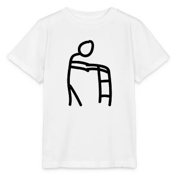 Pensioner walking aid - Stanley/Stella MINI CREATOR Kids’ T-Shirt - white - Front - Maike (125cm)