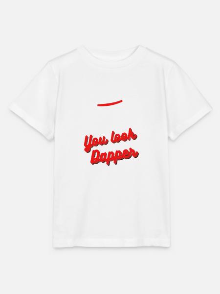 You Look Dapper - Stanley/Stella Kinder T-Shirt MINI CREATOR - Weiß