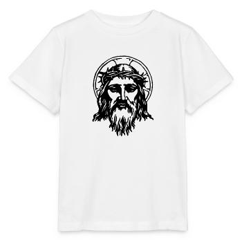 Jesus Christus - Stanley/Stella Kinder T-Shirt MINI CREATOR  - Weiß - Vorne - Maike (125cm)