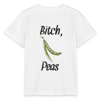 Vegan Vegan Vegan Pois Noir - T-shirt bio MINI CREATOR Stanley/Stella Enfant - blanc - Devant - Maike (125cm)