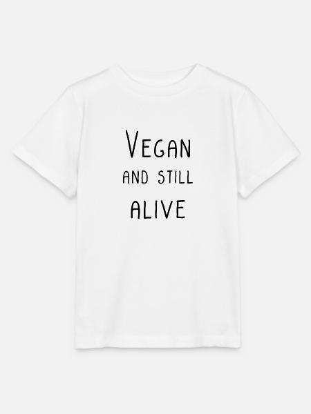VEGAN AND STILL ALIVE - Stanley/Stella Kinder T-Shirt MINI CREATOR - Weiß