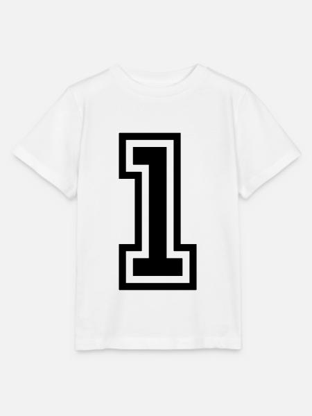 1 Zahl symbol - Stanley/Stella Kinder T-Shirt MINI CREATOR  - Weiß