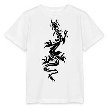 chinese dragon tribal - Stanley/Stella Kinder T-Shirt MINI CREATOR  - Weiß - Vorne - Maike (125cm)