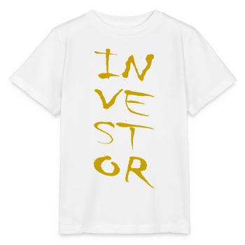 Investor: A bold finance statement - Stanley/Stella MINI CREATOR Kids’ T-Shirt - white - Front - Maike (125cm)