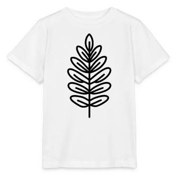 Fossiler Farn, Fossil, Farn, prähistorisch, - Stanley/Stella Kinder T-Shirt MINI CREATOR  - Weiß - Vorne - Maike (125cm)