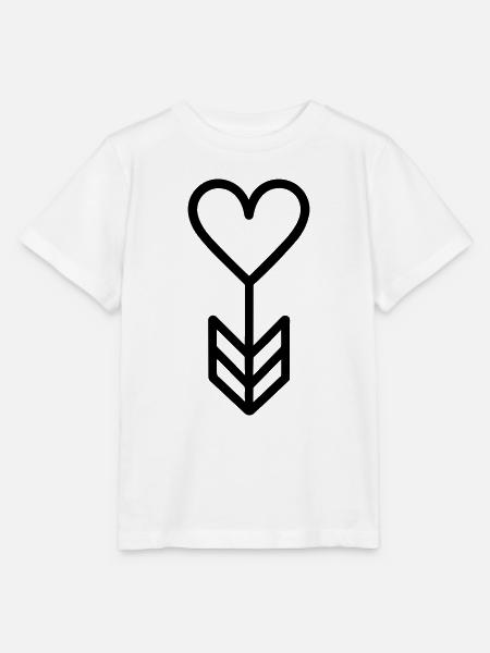 Herz-Pfeil - Stanley/Stella Kinder T-Shirt MINI CREATOR - Weiß