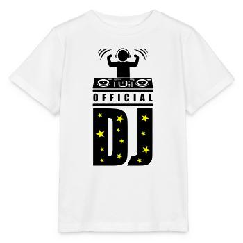 DJ Turntables Disc Jockey Party - Stanley/Stella Kinder T-Shirt MINI CREATOR  - Weiß - Vorne - Maike (125cm)