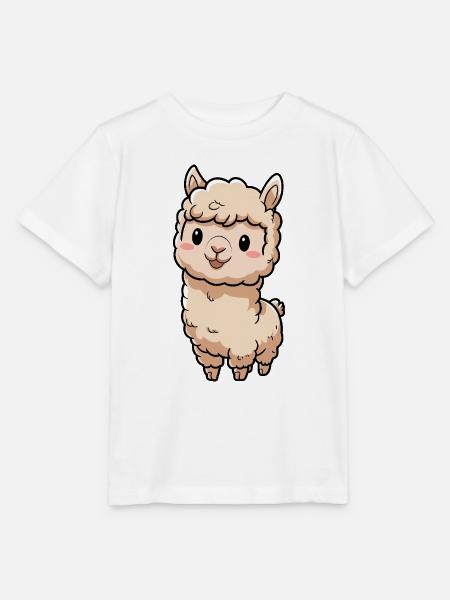 Süße Llama Chibi Alpaca - Stanley/Stella Kinder T-Shirt MINI CREATOR - Weiß