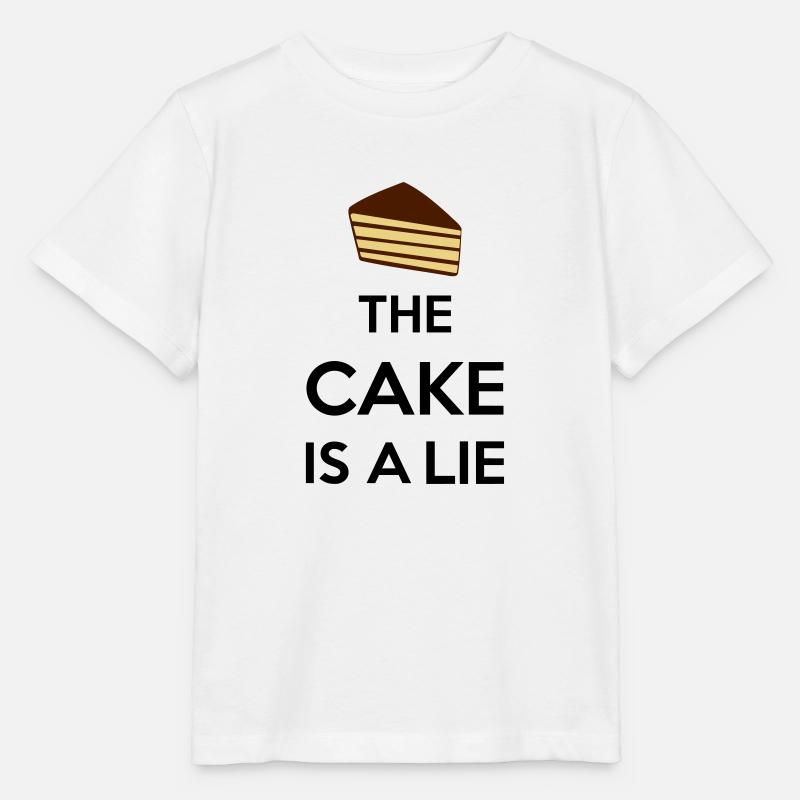The Cake Is A Lie - T-shirt bio MINI CREATOR Stanley/Stella Enfant - blanc