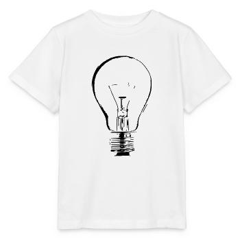 light bulb - Stanley/Stella MINI CREATOR Kids’ T-Shirt - white - Front - Maike (125cm)