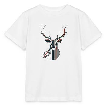Hirsch - Stanley/Stella Kinder T-Shirt MINI CREATOR  - Weiß - Vorne - Maike (125cm)