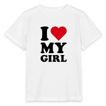 J’aime ma fille - T-shirt bio MINI CREATOR Stanley/Stella Enfant - blanc - Devant - Maike (125cm)