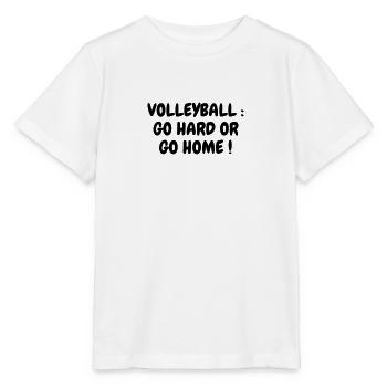 Volleyball - Volley Ball - Volley-Ball - Sport - Stanley/Stella Kinder T-Shirt MINI CREATOR  - Weiß - Vorne - Maike (125cm)