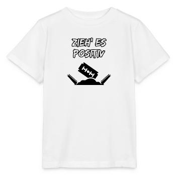 Zieh' es positiv - Stanley/Stella Kinder T-Shirt MINI CREATOR  - Weiß - Vorne - Maike (125cm)