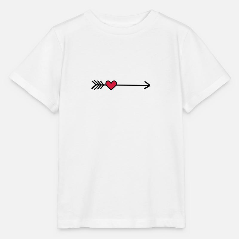 cœur - T-shirt bio MINI CREATOR Stanley/Stella Enfant - blanc