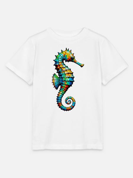 Seepferdchen - Stanley/Stella Kinder T-Shirt MINI CREATOR - Weiß