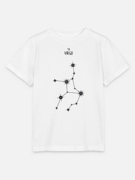 Jungfrau Sternzeichen Sternbild Schwarz & Grau - Stanley/Stella Kinder T-Shirt MINI CREATOR - Weiß