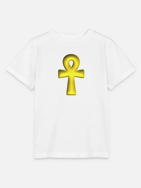 Egyptian_Ankh_Cross - Stanley/Stella Kinder T-Shirt MINI CREATOR - Weiß