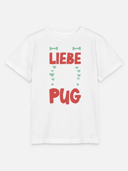 Ich liebe meinen Pug - Stanley/Stella Kinder T-Shirt MINI CREATOR - Weiß