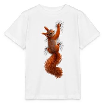 Squirrel on the T-shirt - Stanley/Stella MINI CREATOR Kids’ T-Shirt - white - Front - Maike (125cm)