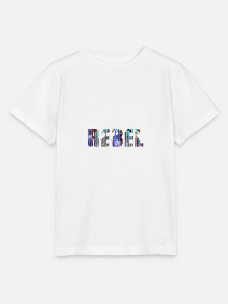rebel,schrift,bunt,malerei,graffiti - Stanley/Stella Kinder T-Shirt MINI CREATOR  - Weiß