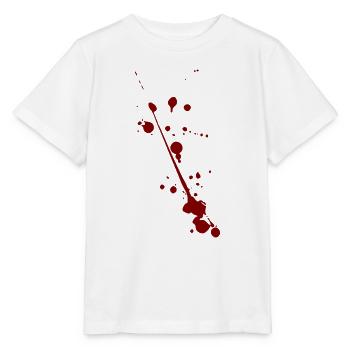 Blut Spritzer Splatter Halloween - Stanley/Stella Kinder T-Shirt MINI CREATOR  - Weiß - Vorne - Maike (125cm)