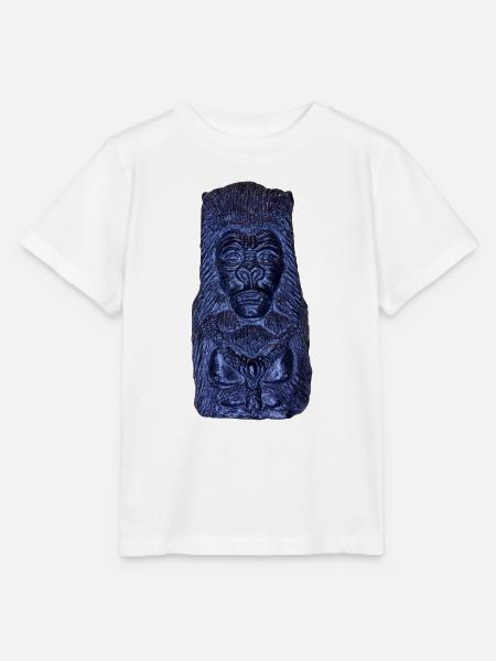 Gorila blau - Stanley/Stella Kinder T-Shirt MINI CREATOR - Weiß