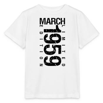 Anniversaire Mars 1959 Mars né en Mars - T-shirt bio MINI CREATOR Stanley/Stella Enfant - blanc - Devant - Maike (125cm)