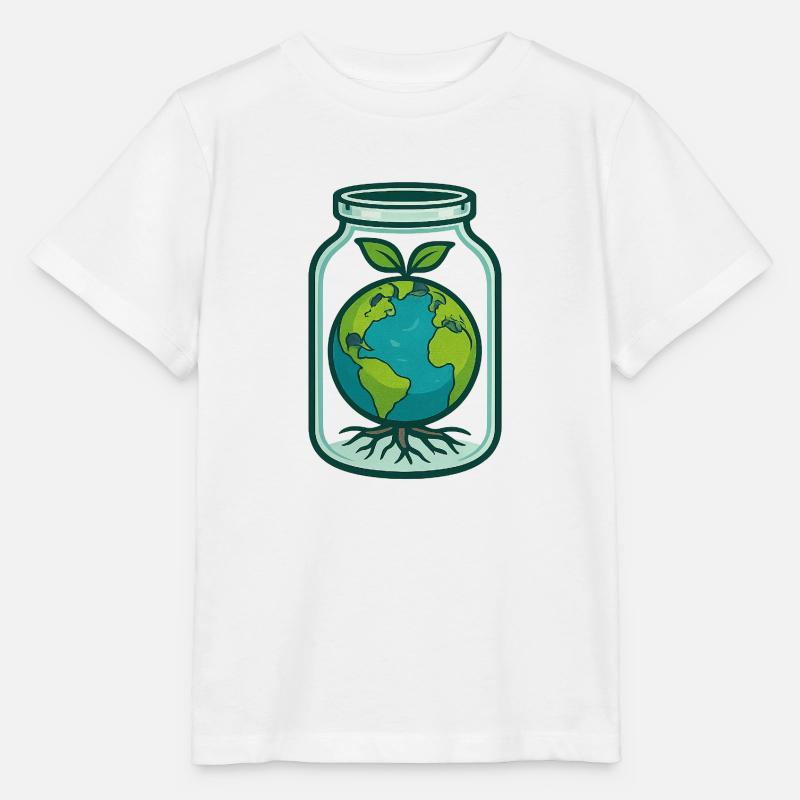 There is no Planet B - Stanley/Stella Kinder T-Shirt MINI CREATOR  - Weiß