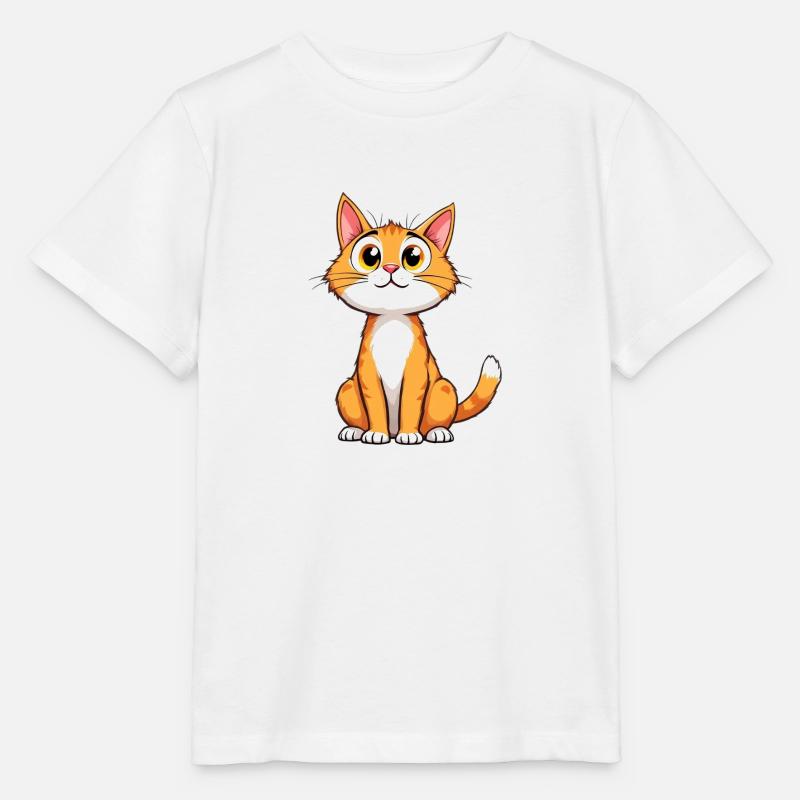 Die niedlichste Katze der Welt - Stanley/Stella Kinder T-Shirt MINI CREATOR  - Weiß