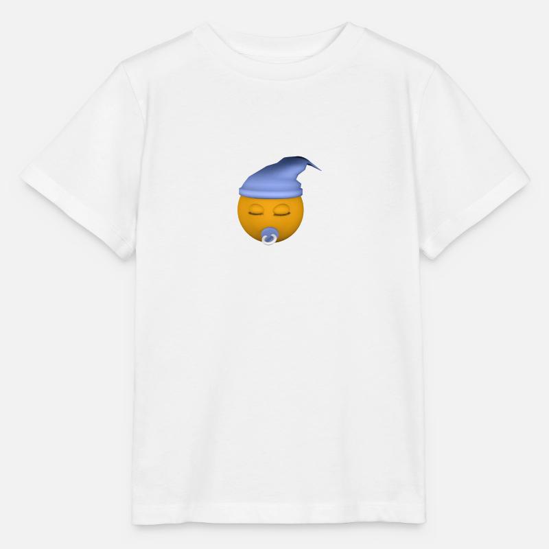 Sleepyhead bleu - T-shirt bio MINI CREATOR Stanley/Stella Enfant - blanc
