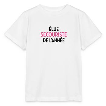 Secourisme / Secouriste / Secours / Secourir - T-shirt bio MINI CREATOR Stanley/Stella Enfant - blanc - Devant - Maike (125cm)