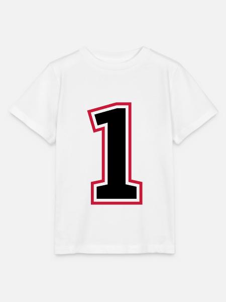 1 zahl - Stanley/Stella Kinder T-Shirt MINI CREATOR  - Weiß