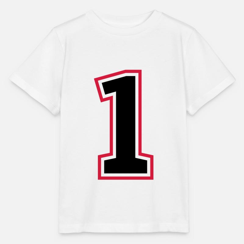 1 number - Stanley/Stella MINI CREATOR Kids’ T-Shirt - white