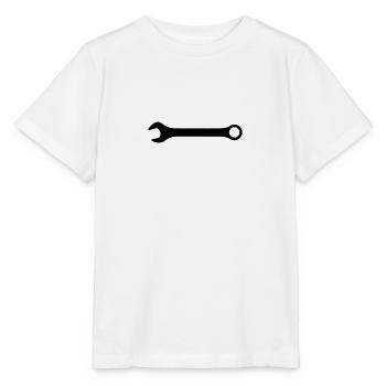 Schraubenschlüssel - Stanley/Stella Kinder T-Shirt MINI CREATOR  - Weiß - Vorne - Maike (125cm)