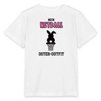 Netball Spielerin Netballerin Oster Geschenk - Stanley/Stella Kinder T-Shirt MINI CREATOR  - Weiß - Vorne - Maike (125cm)