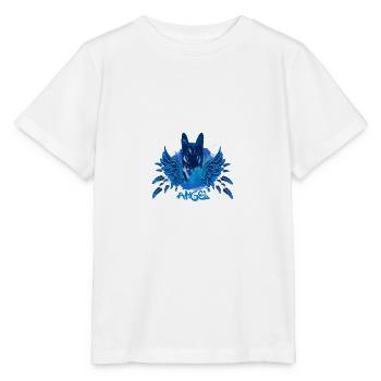 schäferhund,angel,graffiti, deutscher schäferhund, - Stanley/Stella Kinder T-Shirt MINI CREATOR  - Weiß - Vorne - Maike (125cm)