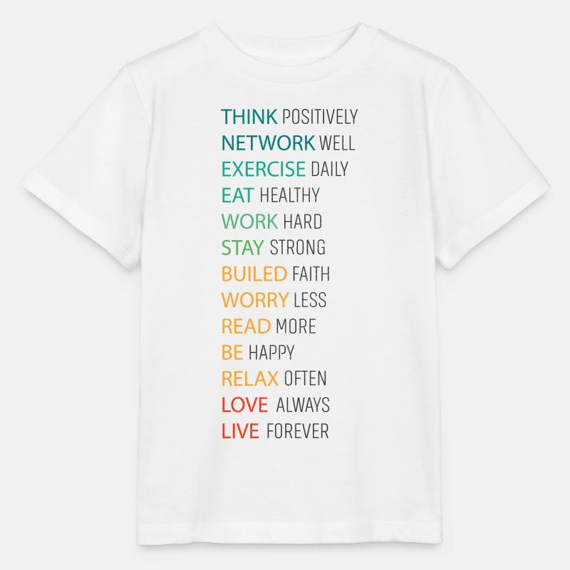 THINK POSITIVE - T-shirt bio MINI CREATOR Stanley/Stella Enfant - blanc