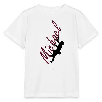 Klettern - Michael - Stanley/Stella Kinder T-Shirt MINI CREATOR  - Weiß - Vorne - Maike (125cm)