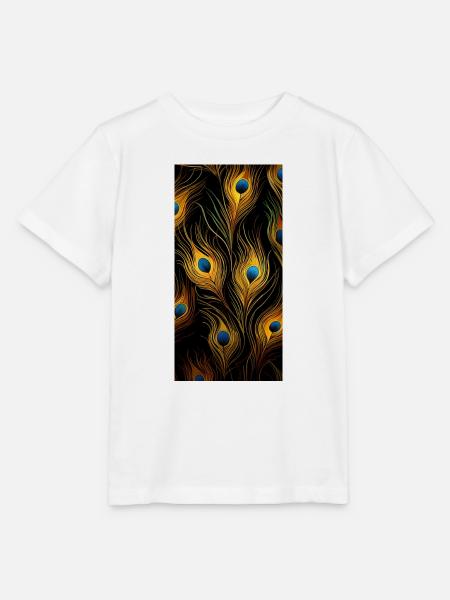Pfauenfedern - Stanley/Stella Kinder T-Shirt MINI CREATOR - Weiß